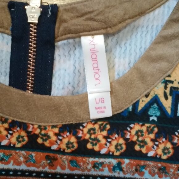 XHileration Dress Multi Color Size Reads LG but Measures 37" L 20" Across Front - Picture 4 of 4